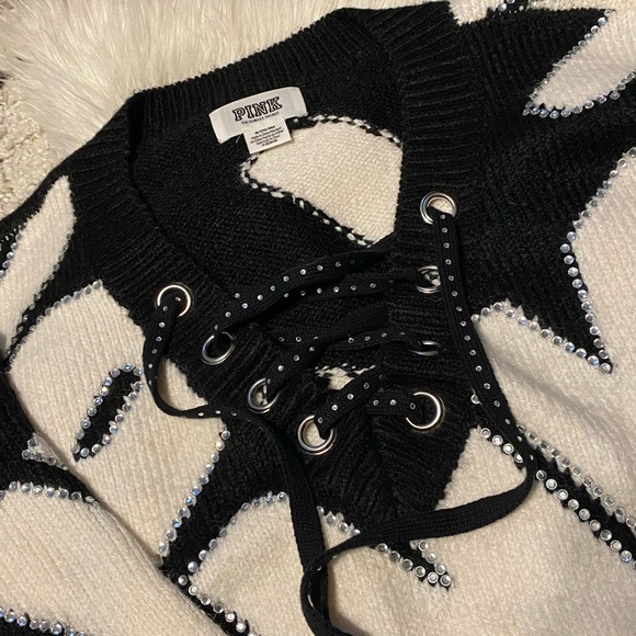 Victoria’s Secret 2018 Fashion Show Limited Edition Bling Lace Up Sweater - Picture 3 of 9